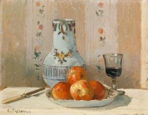 Naturaleza muerta con manzanas y jarra, 1872