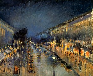 El Boulevard Montmartre de Noche, 1897