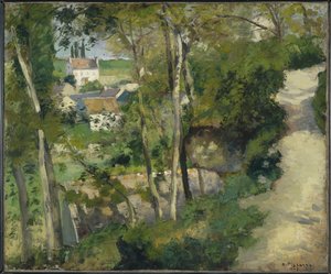 La subida, Rue de la Cote-du-Jalet, Pontoise, 1875 de Camille Jacob Pissarro