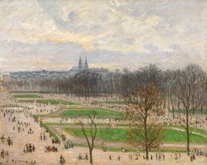 El jardín de las Tullerías en una tarde de invierno, 1899
