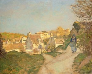 La colina en Jallais, Pontoise, 1875 de Camille Jacob Pissarro