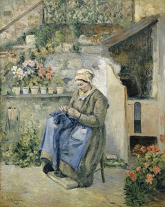 La madre alegre de Camille Jacob Pissarro