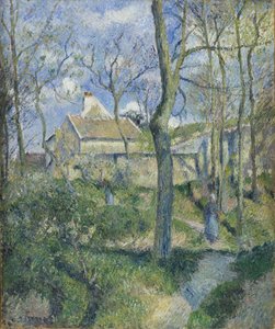 El Camino a Les Pouilleux, Pontoise, 1881 de Camille Jacob Pissarro