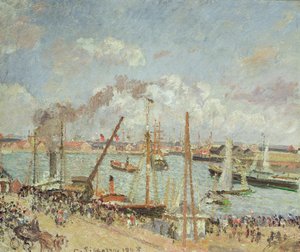 El Puerto de Le Havre, Tarde, Sol, 1903 de Camille Jacob Pissarro