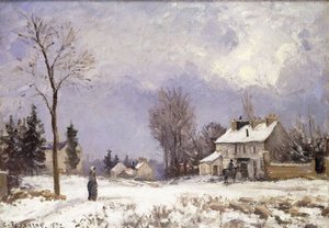 El camino de Versalles en Saint-Germain en Louveciennes de Camille Jacob Pissarro