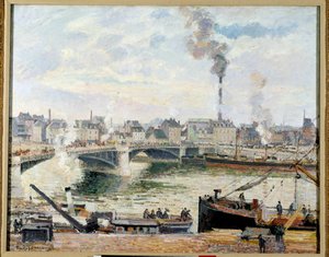 El gran puente de Rouen de Camille Jacob Pissarro