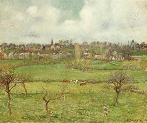 Vista de Bazincourt de Camille Jacob Pissarro