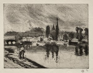 Vista de Rouen, 1884 de Camille Jacob Pissarro