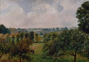 Después de la lluvia, otoño, Eragny de Camille Pissarro