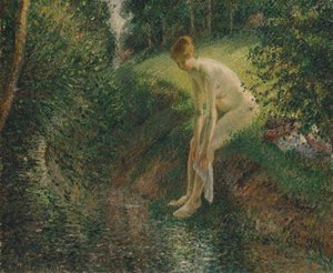 Bañista en el bosque