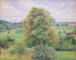 Gran nogal en Eragny de Camille Pissarro