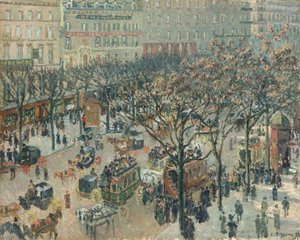 Boulevard des Italiens, mañana, luz solar