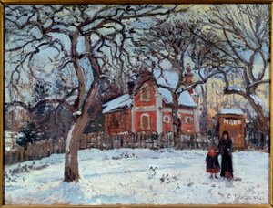 Castaño y Louveciennes de Camille Jacob Pissarro