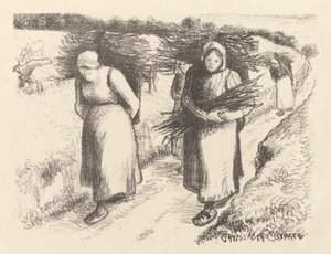Transportadores de leña de Camille Pissarro