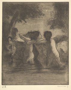 Cuatro Bañistas, 1895 de Camille Jacob Pissarro