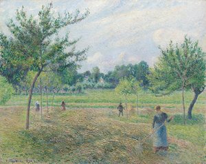 Haciendo heno en Éragny, 1892