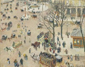 La Place du Théâtre Français de Camille Jacob Pissarro