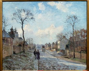 La ruta de Louveciennes de Camille Jacob Pissarro