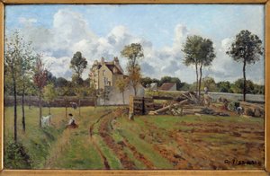 Paisaje. Vista de Louveciennes de Camille Jacob Pissarro