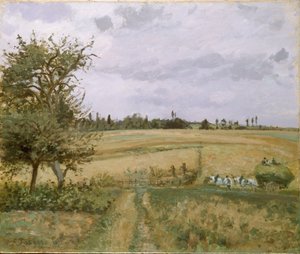 Paisaje en Pontoise, 1872 de Camille Pissarro