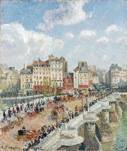 Le Pont Neuf (El Pont-Neuf) - Pintura de Camille Pissaro (1830-1903), óleo sobre lienzo (55x46,5 cm)