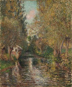 El lavadero de Bazincourt de Camille Pissarro