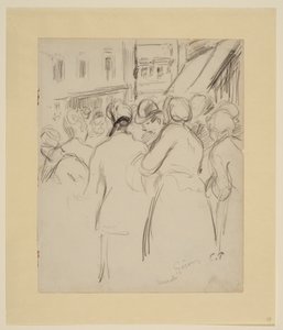 Mercado en Gisors de Camille Jacob Pissarro