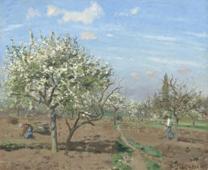 Huerto en flor, Louveciennes de Camille Jacob Pissarro