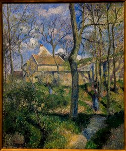 Camino a Les Pouilleux, Pontoise. 1881 (óleo sobre lienzo) de Camille Pissarro
