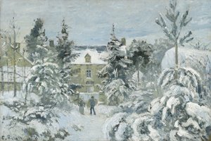 Casa de Piette en Montfoucault, 1874 de Camille Jacob Pissarro