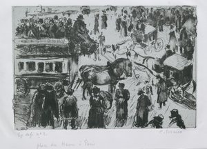 Place du Havre, en París, c. 1897 de Camille Pissarro