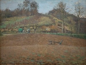 tierra arada de Camille Pissarro