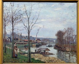 Port Marly, la lavandería de Camille Jacob Pissarro