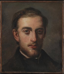 Retrato del pintor Fritz Melbye (1826-69) de Camille Pissarro