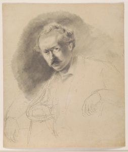 Retrato del pintor Fritz Melbye (1826-1869) de Camille Pissarro