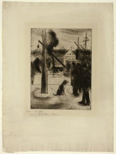 Paseo en Rouen: Cours Boieldieu de Camille Pissarro