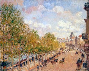 Quai Malaquais, Tarde Soleada de Camille Pissarro