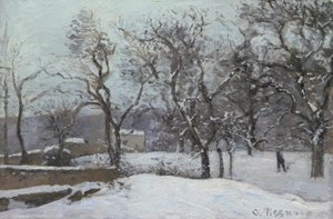 Nieve en Louveciennes de Camille Pissarro