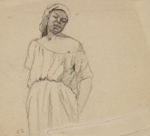 Estudio de una Negra de Camille Pissarro