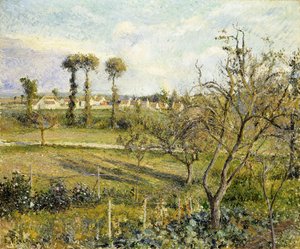 Atardecer en Valhermeil, cerca de Pontoise de Camille Jacob Pissarro