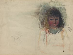El hijo del artista Georges [verso] de Camille Pissarro