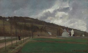 Las Orillas del Marne en Invierno, 1866 de Camille Pissarro