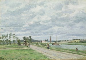 Orillas del Oise cerca de Pontoise de Camille Pissarro