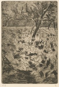 El campo de coles de Camille Pissarro