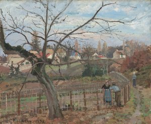 La cerca, 1872 de Camille Pissarro