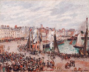 El mercado del pescado, Dieppe: Tiempo gris, mañana