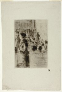 La criada de compras de Camille Pissarro