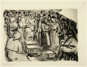 El Mercado de Camille Pissarro