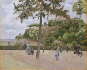 El Jardín Público en Pontoise de Camille Jacob Pissarro