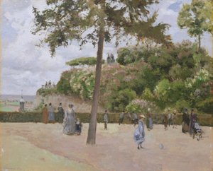 El jardín público en Pontoise, 1874 de Camille Jacob Pissarro